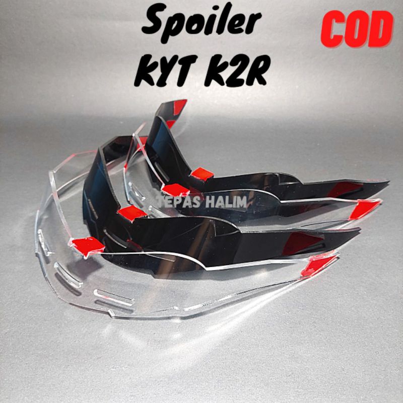 Jual spoiler kyt k2 rider / spoiler kyt k2r / spoiler kyt k2 rider 2d ...