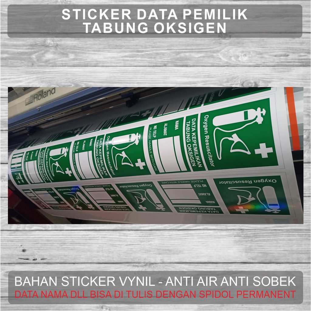 Jual LABEL STICKER TABUNG BESAR OKSIGEN 1 SET 4pcs | Shopee Indonesia