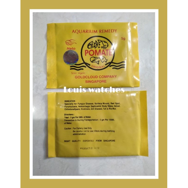 Jual pomate aquarium remedy original vitamin ikan hias 5g Shopee
