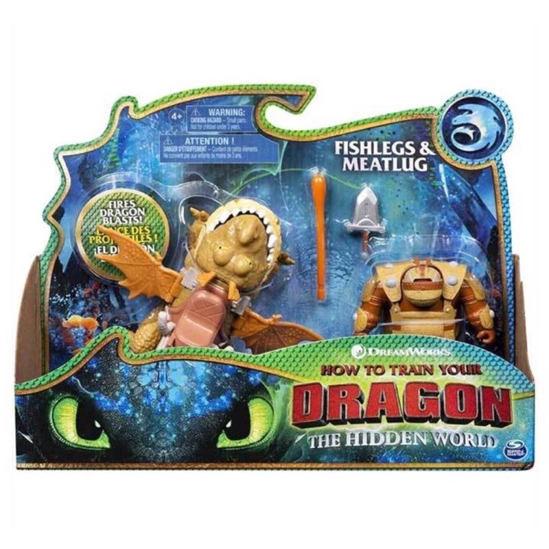 Jual Toothless & Hiccup, fishleg n meatlug How To Train Your Dragon The ...