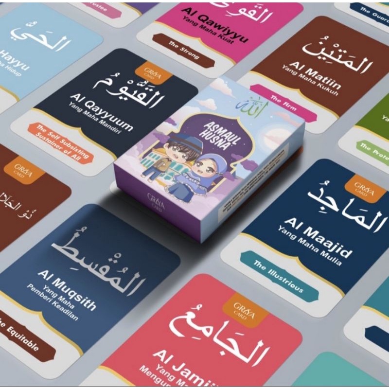 Jual flashcard doa, wudhu dan sholat, asmaul husna, warna dan bentuk ...