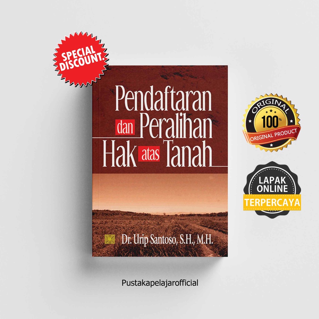 Jual BUKU ORIGINAL Pendaftaran dan Peralihan Hak atas Tanah - Urip ...