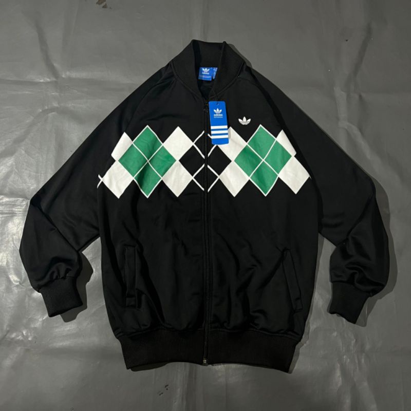 Adidas argyle track top deals