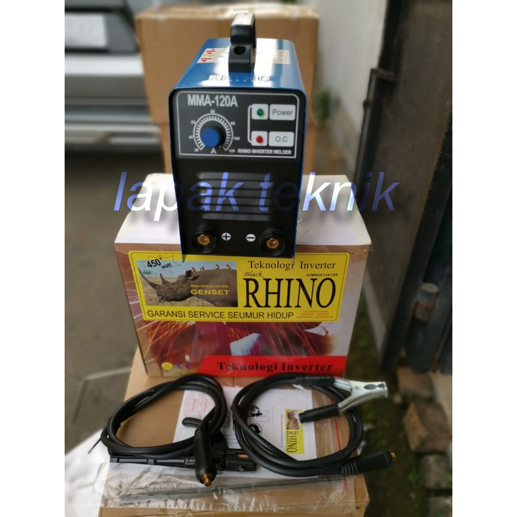 Jual Rhino Mesin Las Trafo Las Inverter Mma Watt Shopee