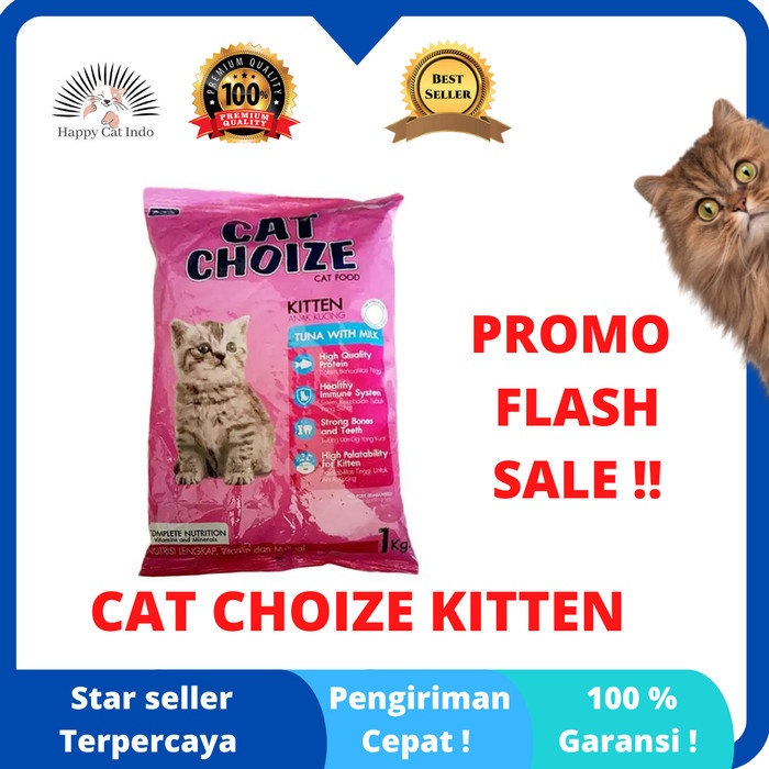 Jual CAT CHOIZE KITTEN WITH MILK KEMASAN FRESHPACK EXPIRE LAMA UKURAN 1