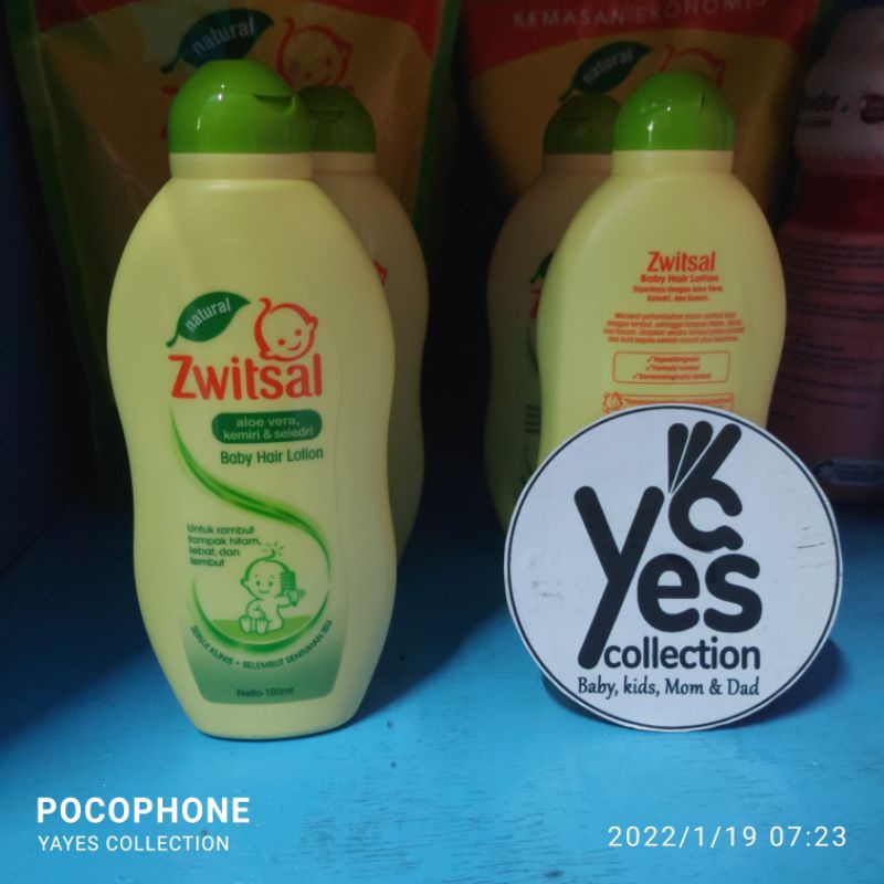 Jual COD Hair lotion 100 ml 200 ml zwitsal aloe Vera kemiri & seledri ...