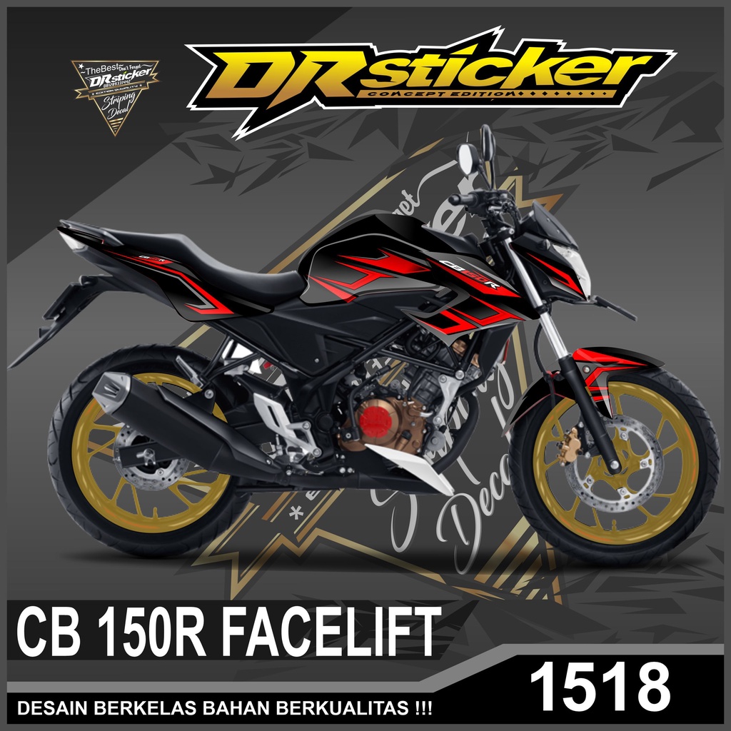 Jual DECAL COSTUM HONDA CB 150R FACELIFT STICKER FULLBODY LAMINASI ...
