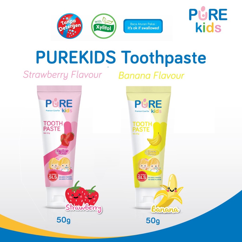 Jual Pure Kids Toothpaste / Pasta Gigi Anak - 50gr | Shopee Indonesia