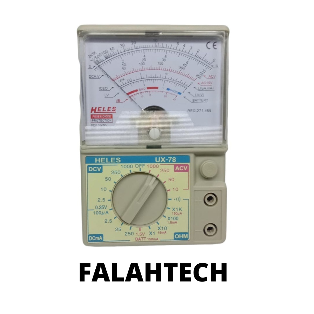 Jual MULTIMETER HELES UX 78 TR MULTITESTER UX 78 TR OHM METER AVOMETER ...