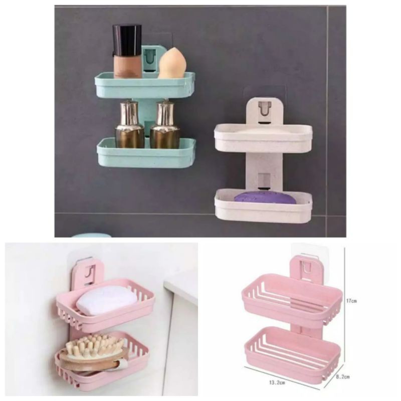Jual Tempat sabun batang 2 tingkat | Shopee Indonesia