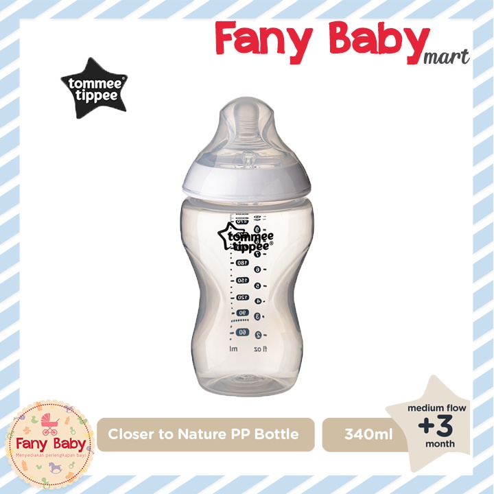 TOMMEE TIPPEE CLOSE TO NATURE PP BOTTLE 340ML PACK
