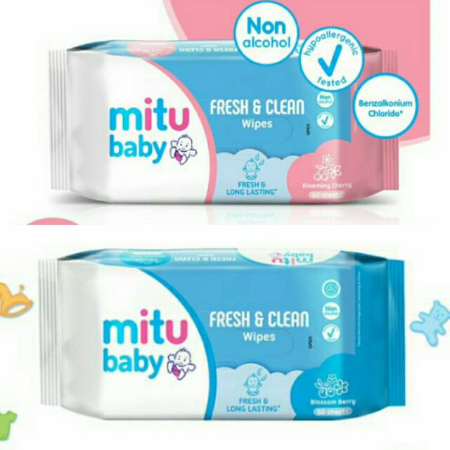 Jual Mitu Baby Tisu Basah 50'S Buy 1 Get 1 Free | Shopee Indonesia