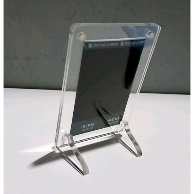 Jual Frame PC 2R Akrilik Sudah Termasuk Stand Kaki Bingkai Photocard ...