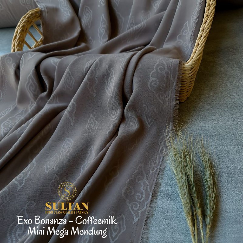 Jual Kain Abaya Sultan Exo Bonanza Emboss MINI MEGA MENDUNG | Shopee ...