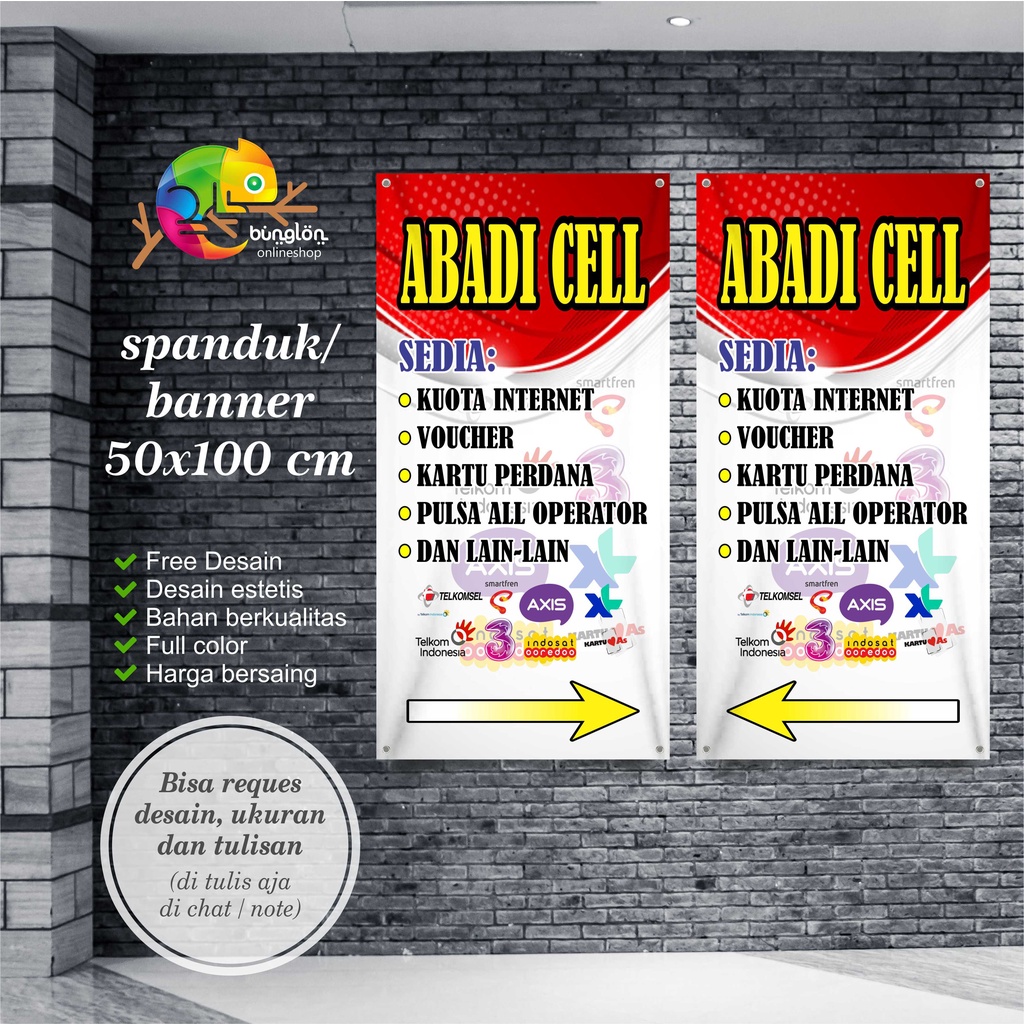 Jual Spanduk Banner Plang Toko Konter Depan Belakang Shopee Indonesia