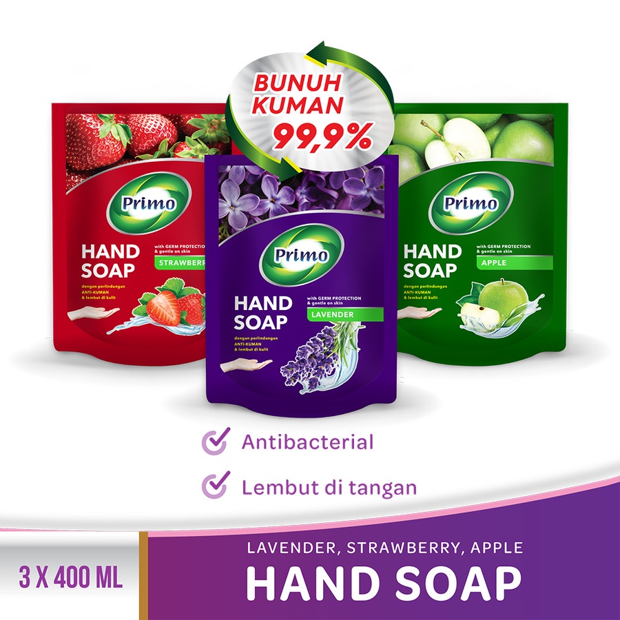 Jual Handsoap Premium Apel Lavender Lemon Orange Strawberry Ml Pouch Paket Hemat