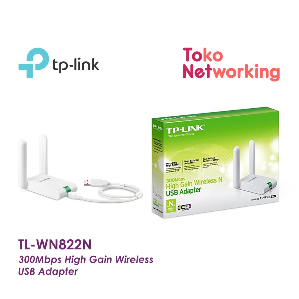 Jual TP-LINK TL-WN822N: 300Mbps High Gain Wireless USB Adapter tplink ...