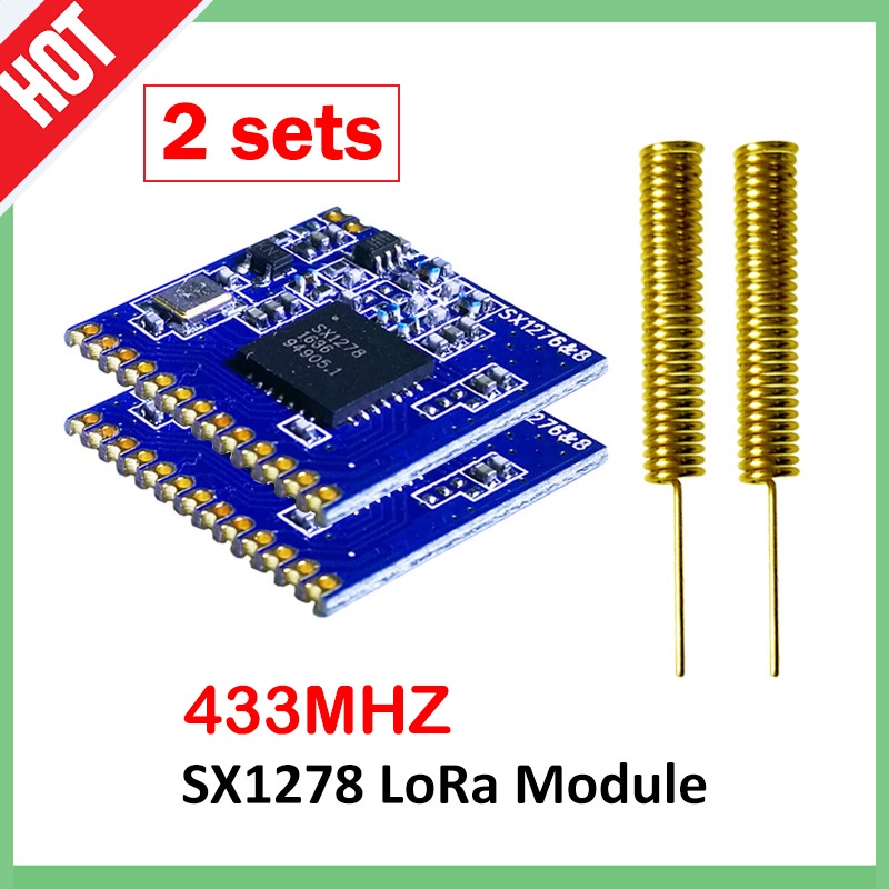 Jual 433mhz RF LoRa Module 2pcs SX1278 PM1280 Long-Distance ...