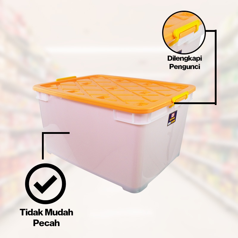 Jual SHINPO Kontainer Plastik Dengan Roda Extra Container Box Kotak ...