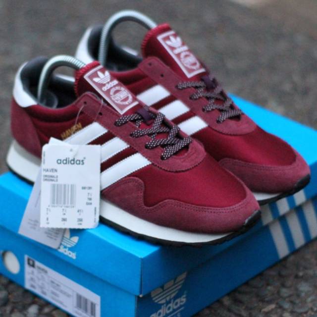 Jual SEPATU ADIDAS HAVEN MAROON ORIGINAL BNIB Shopee Indonesia