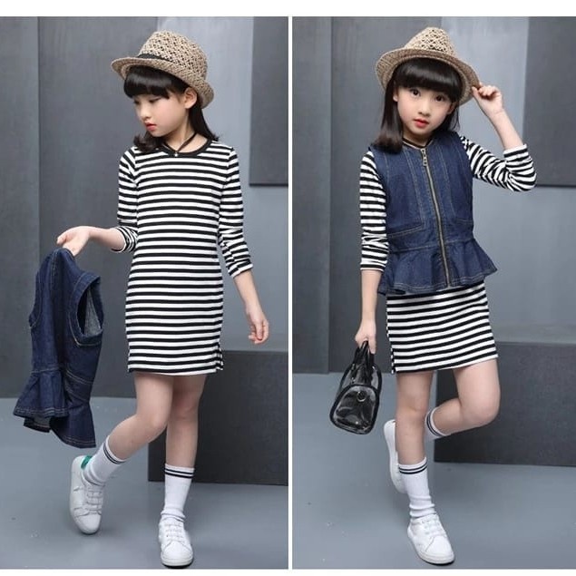 Jual Baju Pesta Dress Anak Perempuan Korea Lucu Adem Mewah Elegan Trandy Model Terbaru 2022