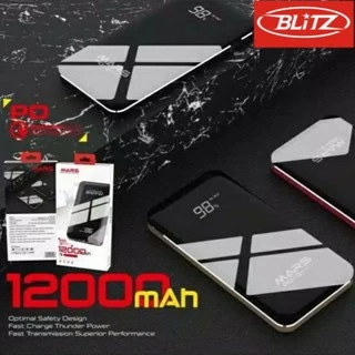 BLiTZ Mars Powerbank 12000 mAh Fast Charging PM-121Q Real Capacity Type C + Micro USB