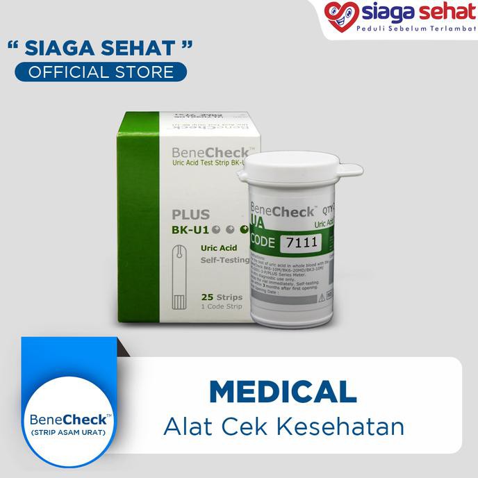 Jual Benecheck - Test Strip Asam Urat ( Alat Kesehatan ) | Shopee Indonesia
