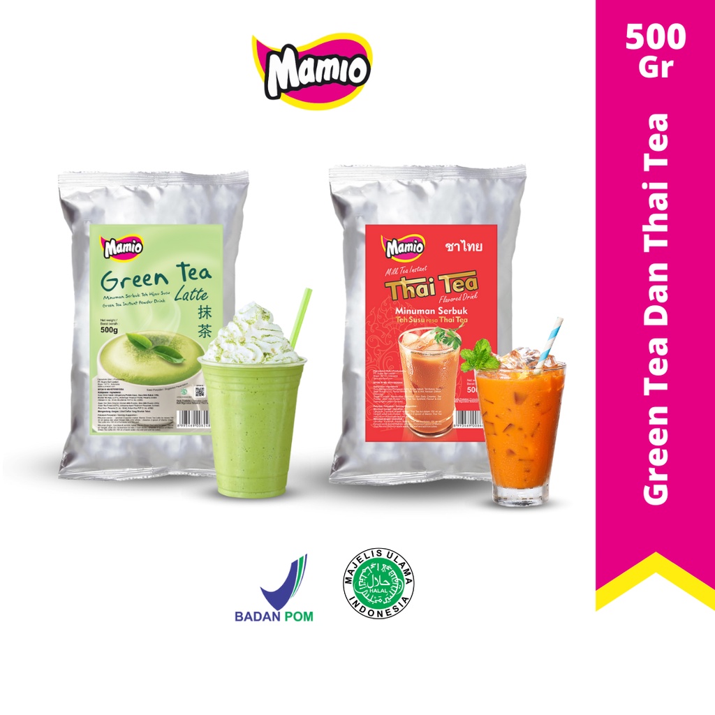 Jual Mamio Green Tea Dan Thai Tea | Shopee Indonesia