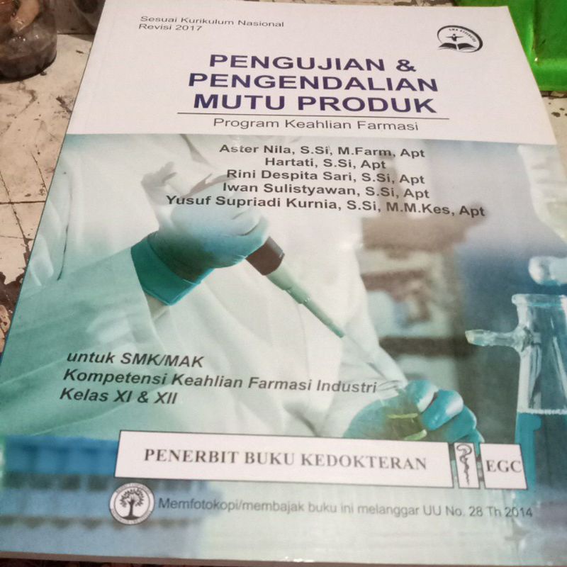 Jual Pengujian And Pengendalian Mutu Produk Smk Kelas Xi Dan Xii Shopee Indonesia 0315