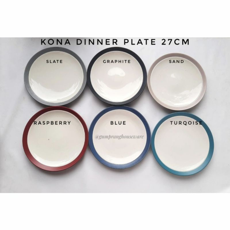 Jual Dinner plate coupe KONA / piring makan keramik 27 cm noritake ...