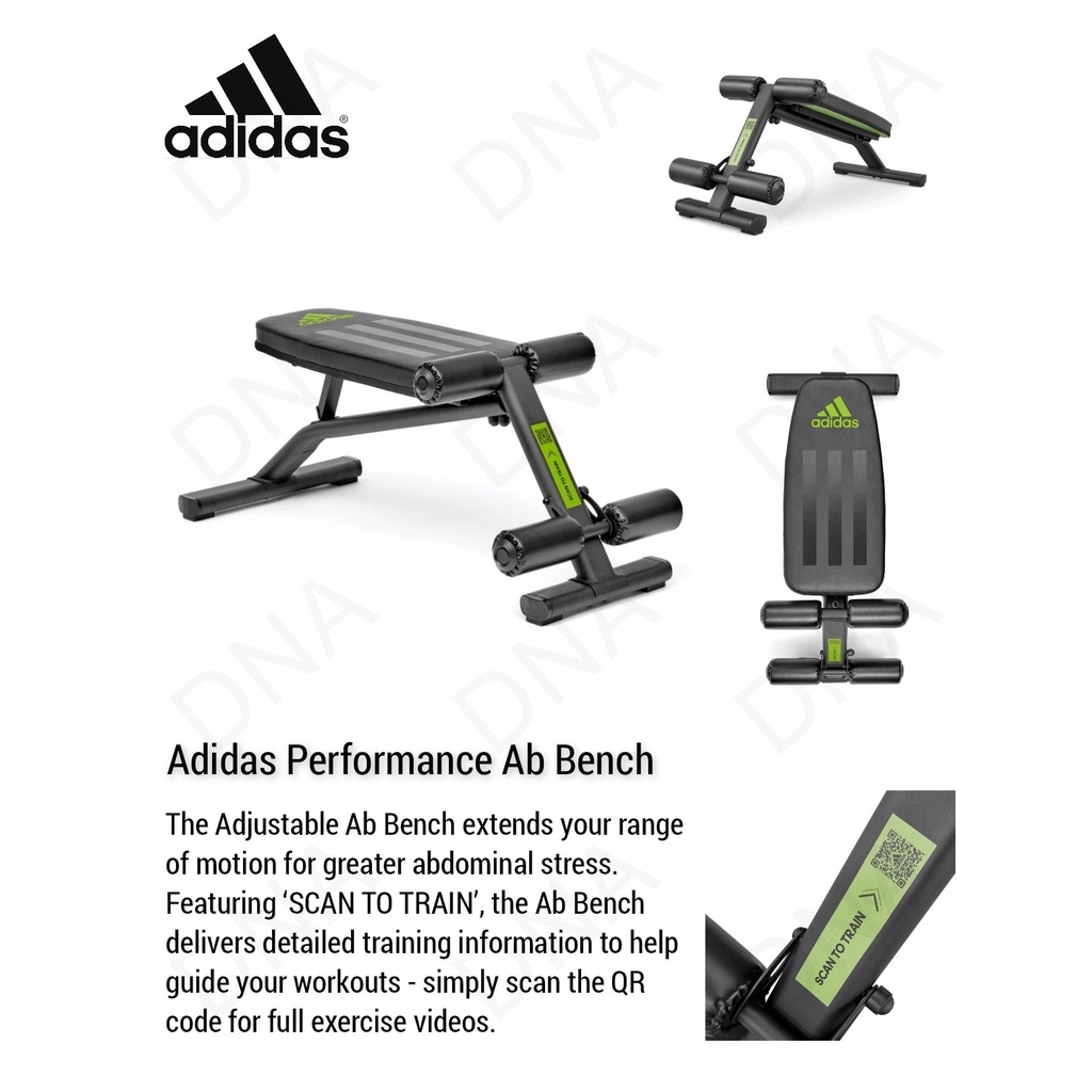 Jual Adjustable Ab Bench Multi Sit Up Bench ADIDAS ORIGINAL