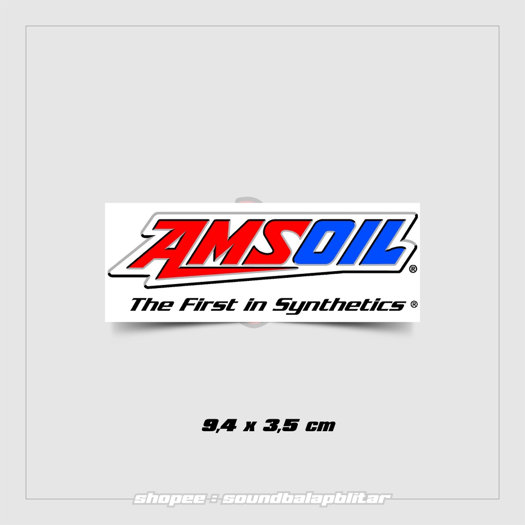 Jual Stiker AMS Oil Racing Sponsor Motor Vynil Anti Air Bijian | Shopee ...