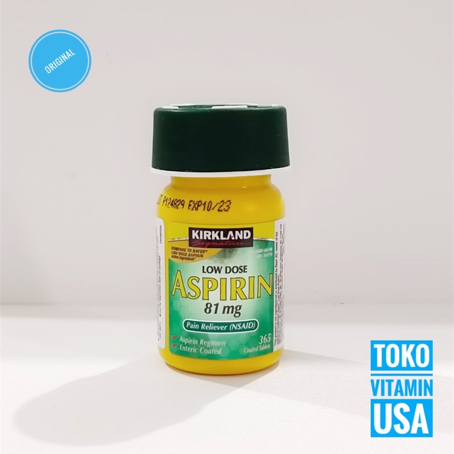 Jual Kirkland Aspirin Low Dose 81 mg 365 tablet Pain Reliever (NSAID