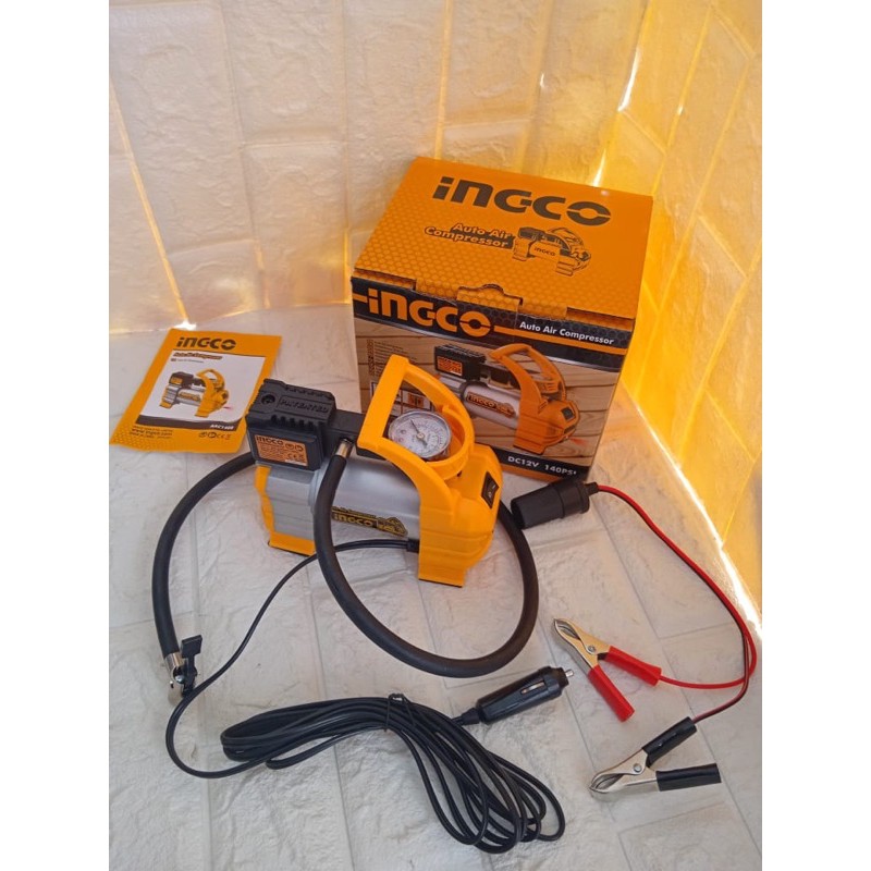 Jual INGCO Mini Air Compressor Pompa Kompresor Ban Mobil KOMPRESSOR ...