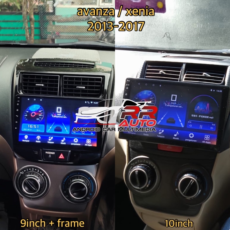 Headunit Avanza Xenia 2012-2019 | 6+64gb RAM ROM,QLED,Android 14,Apple Carplay,AndroidAuto Wireless,Wifi,bluetooth,DSP,Tmbol stir,Headunit Tape mobil terbaik 2025 (Bonus Kamera Parkir AHD & Socket PNP)
