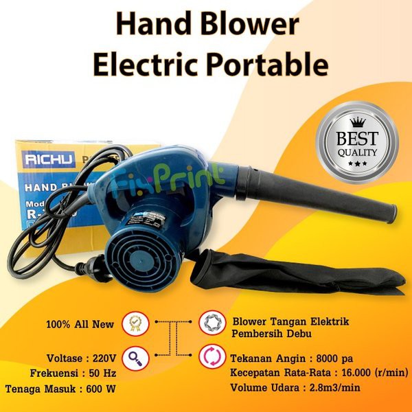 Jual Hand Blower Tangan Elektrik Portable Pembersih Penghisap Peniup Debu Printer Komputer 4823