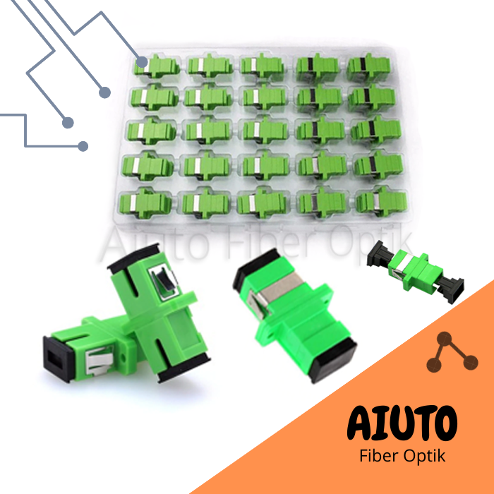 Jual Adapter SC APC Barel Penyambung/ Konektor SC APC Fiber Optik ...