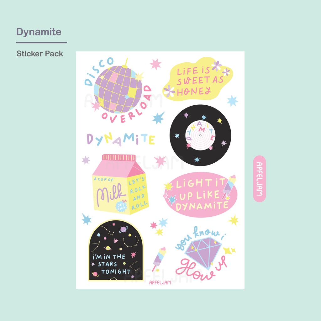 Jual Dynamite Sticker Set | Shopee Indonesia