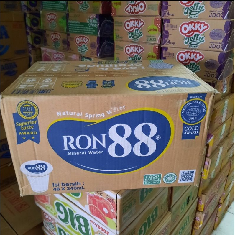 Jual Ron 88 Gelas 240ml 1 Dus Isi 48 Gelas Shopee Indonesia 6489