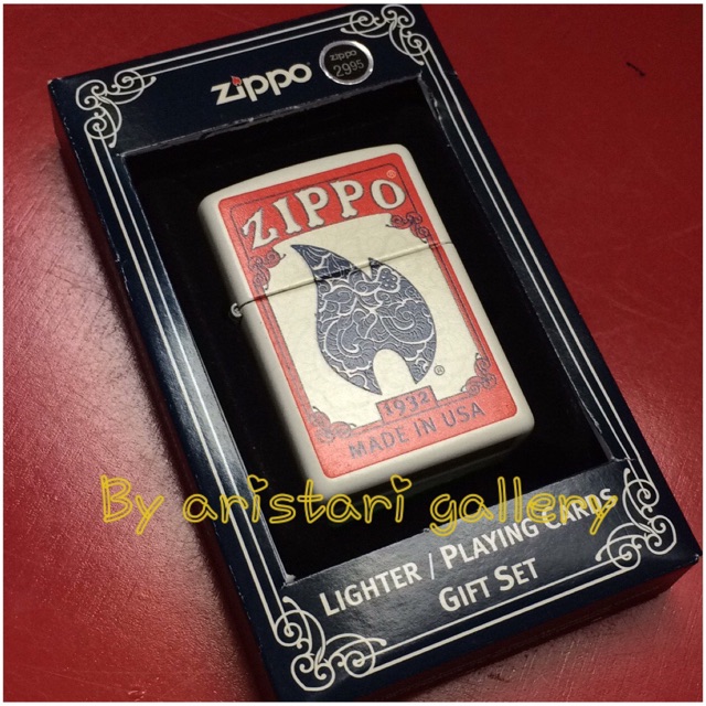 Jual Zippo Bicycle lighter gift set (second) Shopee Indonesia
