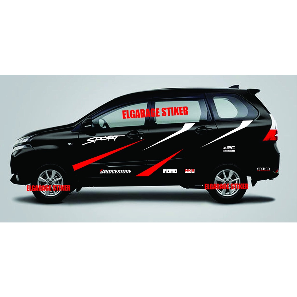 Jual Stiker Mobil Avanza Xenia Sigra Calya Ertiga Cutting Stiker Body