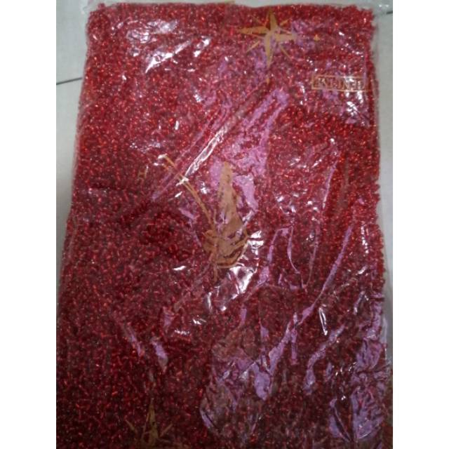Jual Mote Manik Pasir Merah / Kuning / Oranye (1 Pon) | Shopee Indonesia