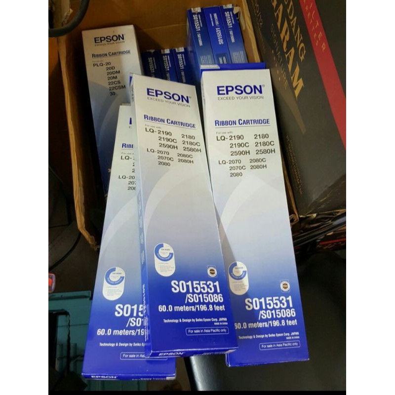 Jual Ribbon Cartridge Epson Lq 2190 2180 2070 100 Original Shopee Indonesia