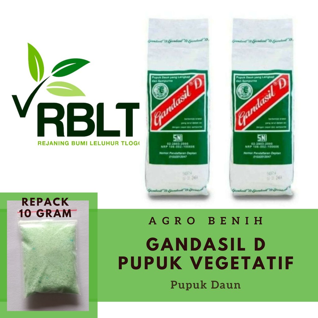 Jual Gandasil D Daun Pupuk NPK Majemuk Vegetatif Nutrisi Pertumbuhan ...