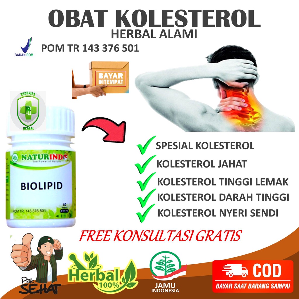 Jual Biolipid Obat Herbal Kolesterol Kolestrol Asam Urat Darah Tinggi ...