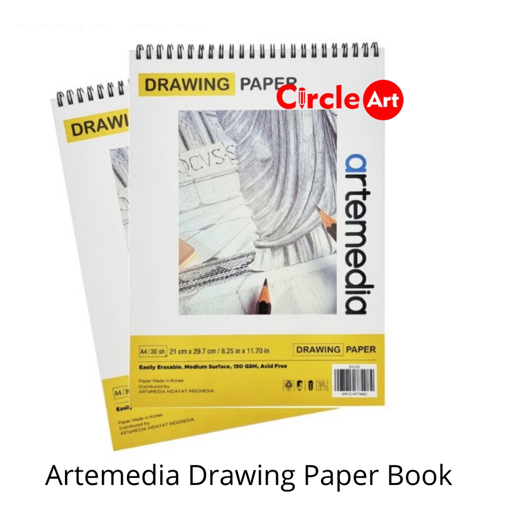 Jual Artemedia Drawing Paper Book A5 A4 A3 / Buku Sketsa Shopee Indonesia