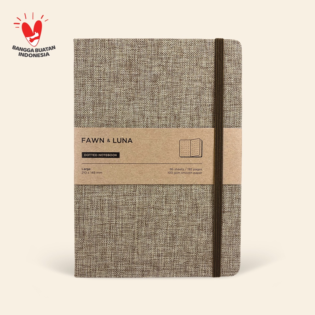 Jual Fawn & Luna - MAPLE BROWN - Notebook Large A5 - Buku Jurnal/Agenda ...