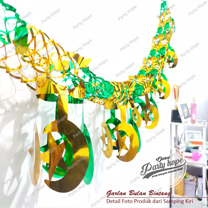 Hiasan Gantung Lebaran / Garland 3D Ornament / Hiasan Idul Fitri Murah