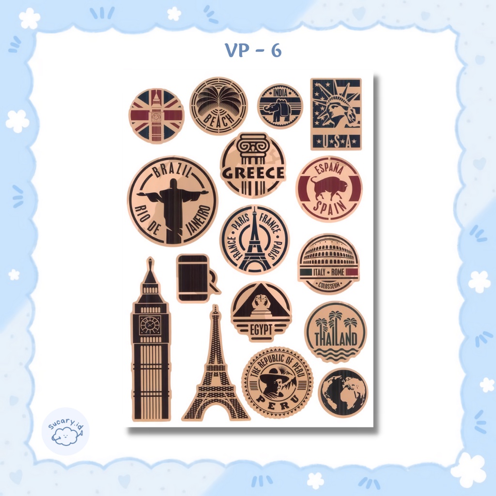 Jual Vintage Stickers Pack | Stiker Vintage | Stiker Scrapbook ...