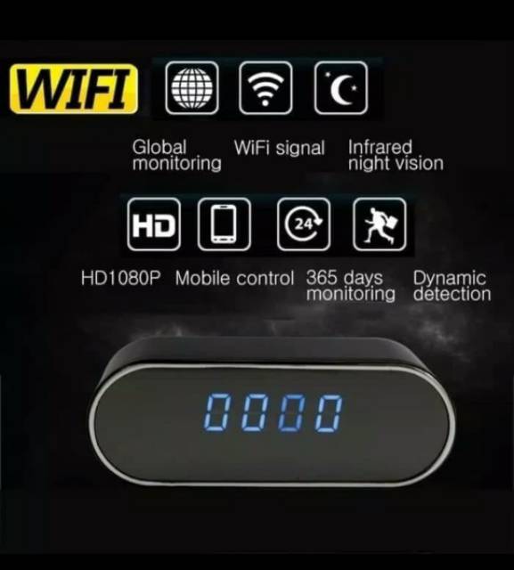 Jual Ip Camera, Jam Meja HD FULL HD 1080P - SPY CAM JAM MEJA WIFI ...